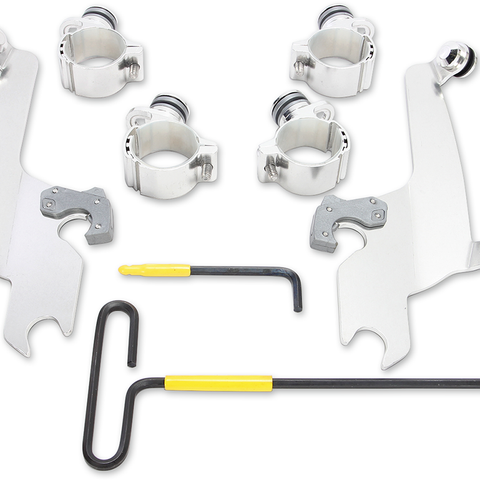 MEMPHIS SHADES Trigger Lock Sportshield Mounting Kit - Vegas - Polished MEK2020 - Team Dream Rides