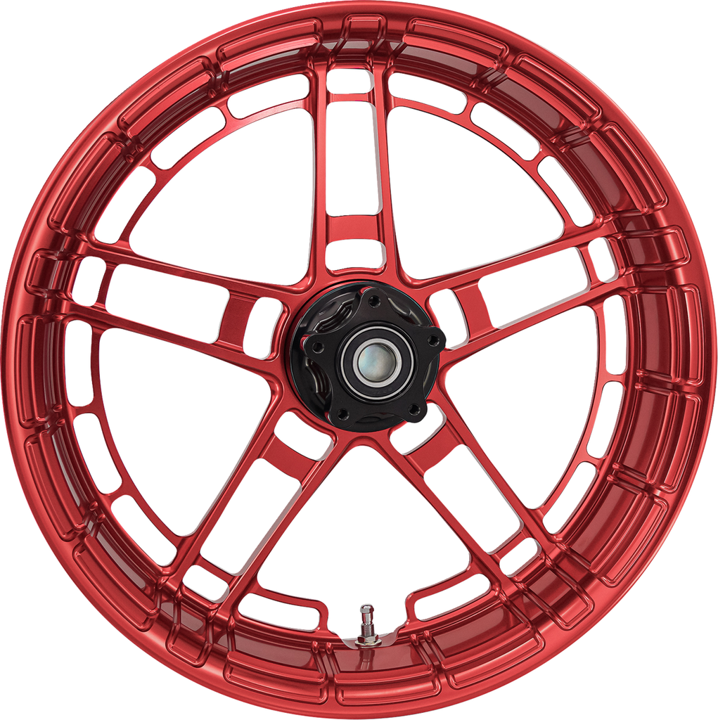 Arlen Ness Flatline Rear Rim, Red Finish, Part Number 330-054