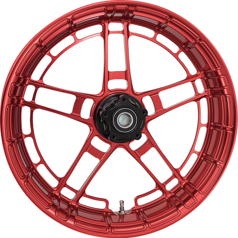 Arlen Ness Flatline Rear Rim, Red Finish, Part Number 330-054