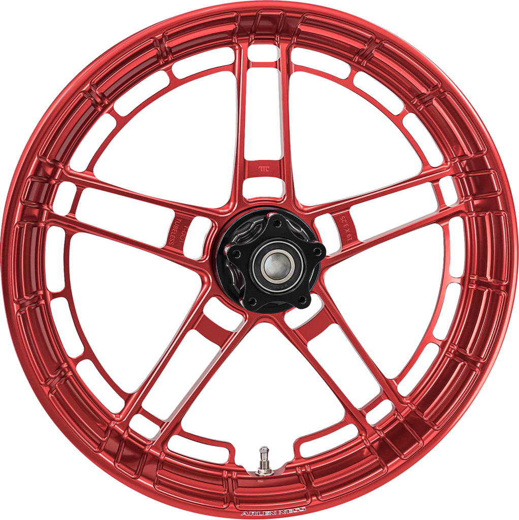 Arlen Ness Flatline Front Rim, Red, Part No. 330-055