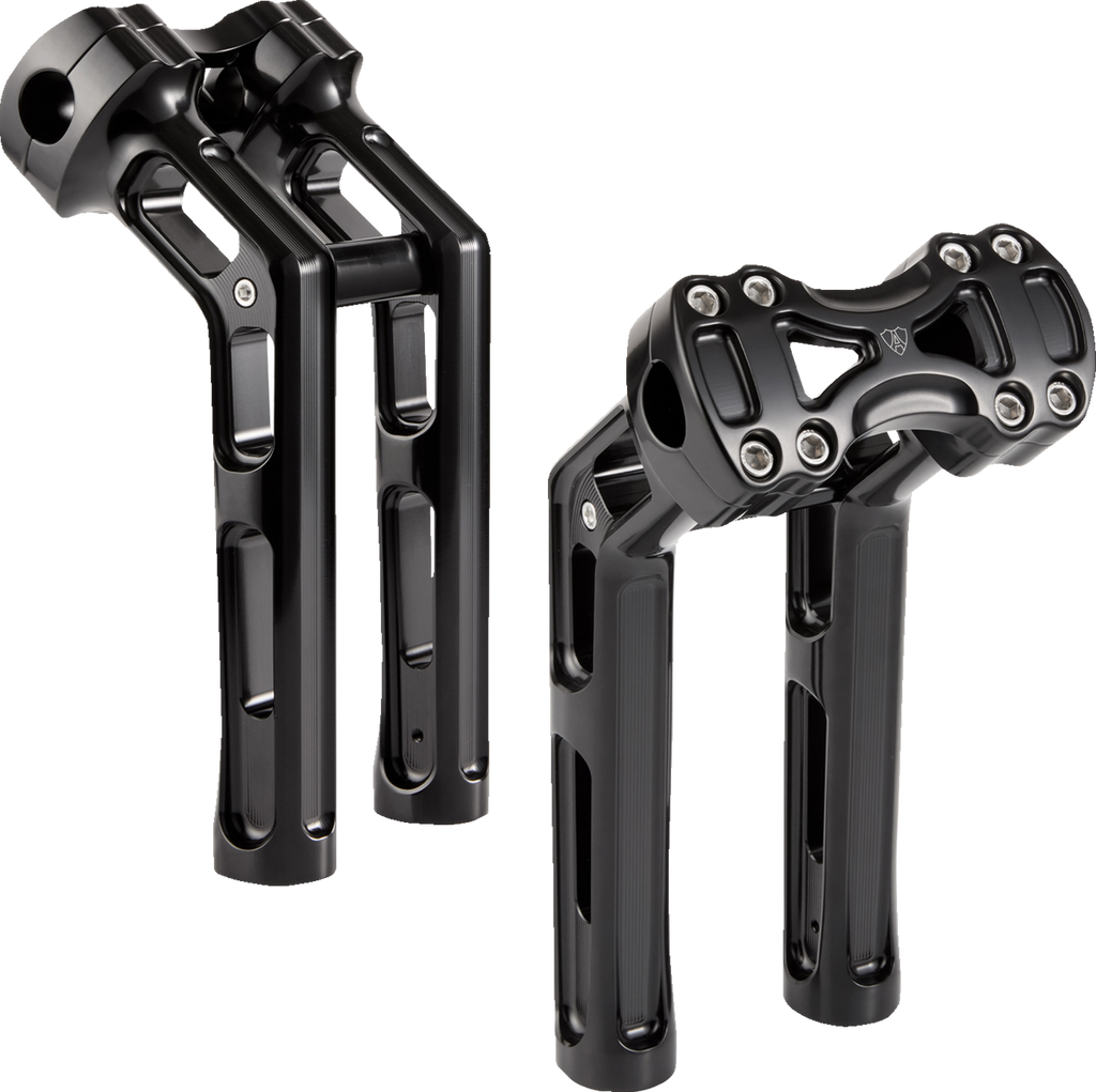 Arlen Ness Wayback Handlebar Risers, Black – Part Number 520-063