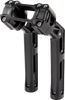 Arlen Ness Wayback Billet Handlebar Risers for Harley-Davidson Softail, Black, 520-065