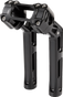 Arlen Ness Wayback Billet Handlebar Risers for Harley-Davidson Softail, Black, 520-065