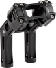 Arlen Ness Wayback Billet Handlebar Risers for Harley-Davidson Softail, Black - 520-066