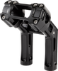 Arlen Ness Wayback Billet Handlebar Risers for Harley-Davidson Softail, Black - 520-066