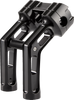 Arlen Ness Wayback Billet Handlebar Risers for Harley-Davidson Softail, Black - 520-066