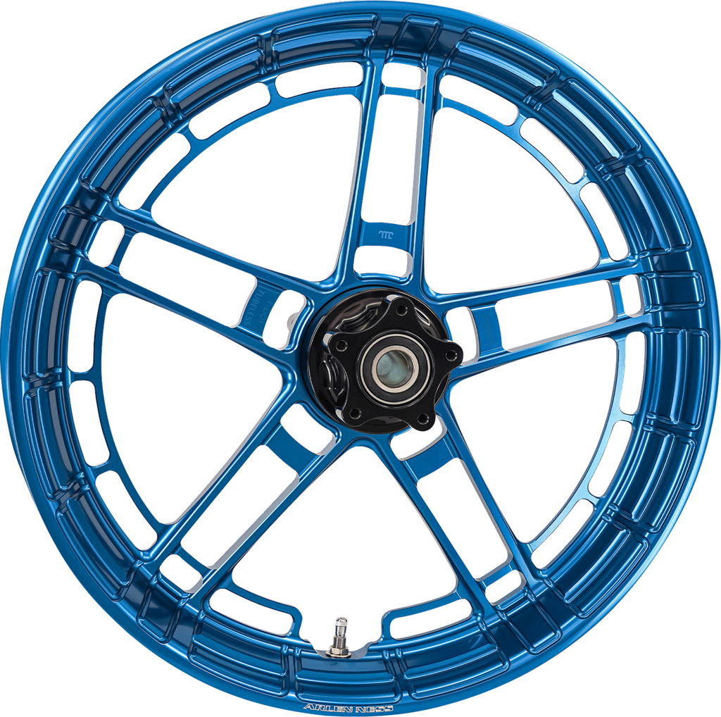 Arlen Ness Flatline Front Rim, Blue, Part Number 330-048