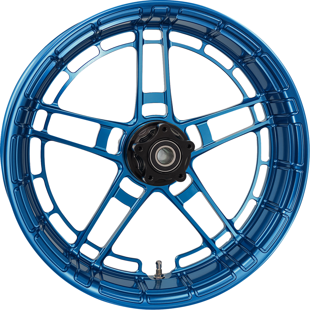 Arlen Ness Flatline Rear Rim, Blue, Part Number 330-046