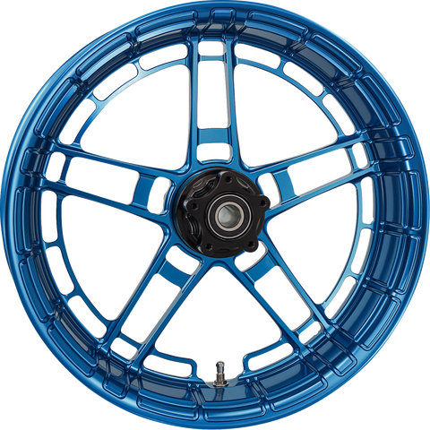 Arlen Ness Flatline Rear Rim, Blue, Part Number 330-046