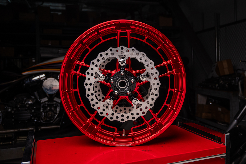 Arlen Ness Flatline Front Rim, Red, Part Number 330-056