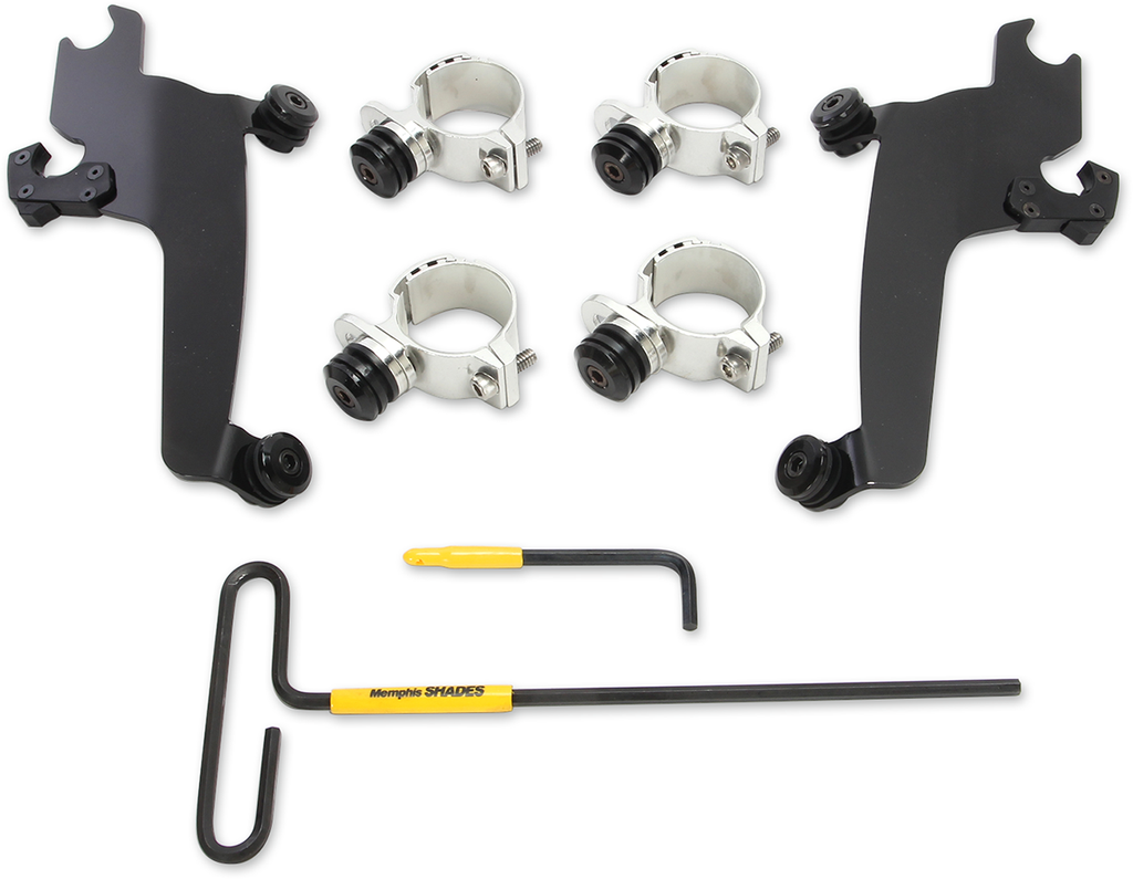MEMPHIS SHADES MEB2020 Trigger Lock Sportshield Mounting Kit - Vegas - Black - Team Dream Rides