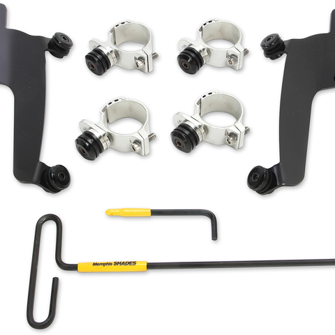 MEMPHIS SHADES MEB2020 Trigger Lock Sportshield Mounting Kit - Vegas - Black - Team Dream Rides