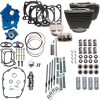 S&S Cycle Power Pack 550C Oil Cooled Performance Kit with Chrome Pushrod Tubes and Wrinkle Black Finish – Part 310-1052D