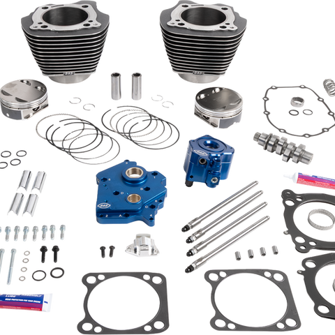 S&S Cycle 132-Inch Power Package for M8 Models - Oil Cooled with 496 Cam - Part No. 310-1388A