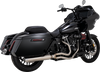 Vance & Hines 27347 Gaslighter 2-into-1 Exhaust System for M8 Touring Bikes - Brushed Finish