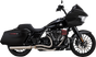 Vance & Hines 27347 Gaslighter 2-into-1 Exhaust System for M8 Touring Bikes - Brushed Finish
