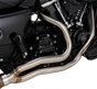 Vance & Hines 27347 Gaslighter 2-into-1 Exhaust System for M8 Touring Bikes - Brushed Finish