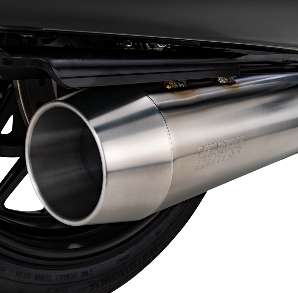 Vance & Hines 27347 Gaslighter 2-into-1 Exhaust System for M8 Touring Bikes - Brushed Finish