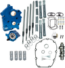 S&S CYCLE Cam Chest Kit 310-1003C for M8 Engines with VVT, 465 Cam, Oil Cooled, Chain Drive, Chrome Pushrod Tubes