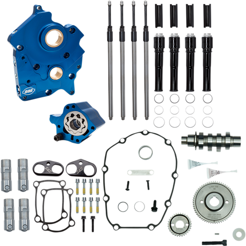 S&S Cycle Cam Chest Kit for M8 Models with VVT - 475 Cam - Water Cooled - Gear Drive - Black Pushrod Tubes – Part 310-1010B