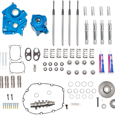 S&S Cycle Cam Chest Kit for M8 Water Cooled Engines with 540 Cam - Gear Drive, Chrome Pushrod Tubes, Part #310-1117A