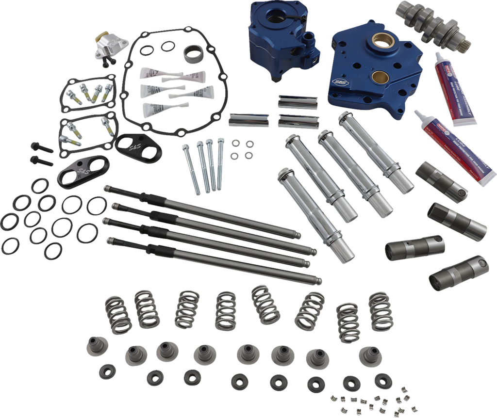 S&S Cycle 310-1118B Cam Chest Kit for M8 VVT Engines with Oil Cooled Chain Drive and 540 Cam