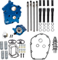 S&S Cycle 310-1379A Cam Chest Kit for M8 Engines with VVT, Oil Cooled, 496 Cam, Black Pushrod Tubes