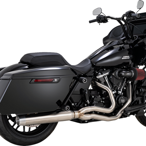 Vance & Hines 27346 Gaslighter 2-Into-1 Exhaust System for M8 Touring with Brushed Finish