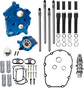 S&S Cycle 310-1385A Cam Chest Kit for M8 with VVT – Water Cooled Chain Drive 496 Cam with Black Pushrod Tubes