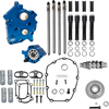 S&S Cycle Cam Chest Kit for M8 Models with VVT - Water Cooled Gear Drive 496 Cam - Black Pushrod Tubes (Part #310-1387A)