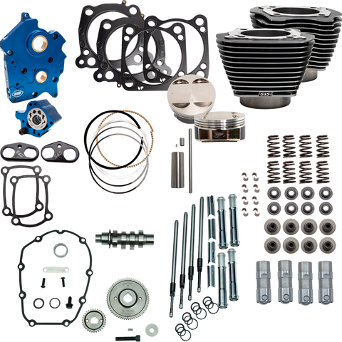 S&S Cycle Power Pack 550G Oil Cooled with Chrome Pushrod Tubes - Part Number 310-1110D