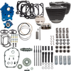 S&S Cycle Power Pack 550G Oil Cooled Engine Kit with Wrinkle Black Finish (Part Number 310-1058D)