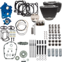 S&S Cycle Power Pack 550G Oil Cooled Engine Kit with Wrinkle Black Finish (Part Number 310-1058D)