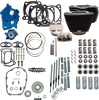 S&S Cycle Power Pack 550G Oil Cooled with Chrome Pushrod Tubes, Wrinkle Black Finish - Part No. 310-1106D