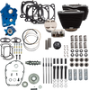 S&S Cycle Power Pack 550G Oil Cooled Kit for 107-Inch M8 Engines with Wrinkle Black Finish (Part Number 310-1228D)