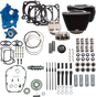 S&S Cycle Power Pack 550G Oil Cooled Kit for 107-Inch M8 Engines with Wrinkle Black Finish (Part Number 310-1228D)