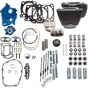 S&S Cycle Power Pack 550C Oil Cooled Kit for 114/117-Inch M8 Engines with Chrome Pushrods