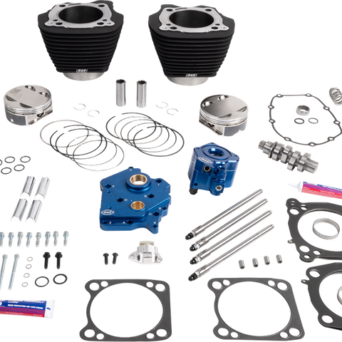 S&S Cycle Power Package for M8 Engines with 496 Cam – Oil Cooled, 132