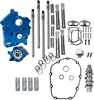 S&S Cycle 310-1378A Cam Chest Kit for M8 Engines with VVT – Oil Cooled, Chain Drive, 496 Cam, Chrome Pushrod Tubes
