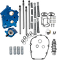 S&S Cycle 310-1378A Cam Chest Kit for M8 Engines with VVT – Oil Cooled, Chain Drive, 496 Cam, Chrome Pushrod Tubes