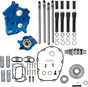 S&S Cycle Cam Chest Kit for M8 Models with VVT - 496 Cam - Oil Cooled - Gear Drive - Black Pushrod Tubes - Part 310-1383A
