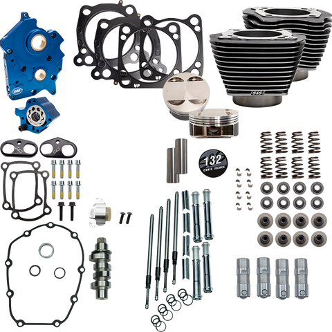 S&S CYCLE Power Pack 550C Water Cooled Kit for 114