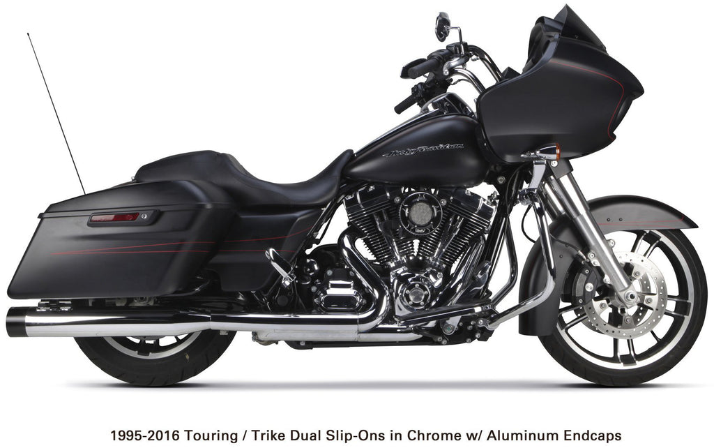 TBR Comp S Slip-On Exhaust for Harley-Davidson FLRT, FLHT, FLHR, FLTRX Models