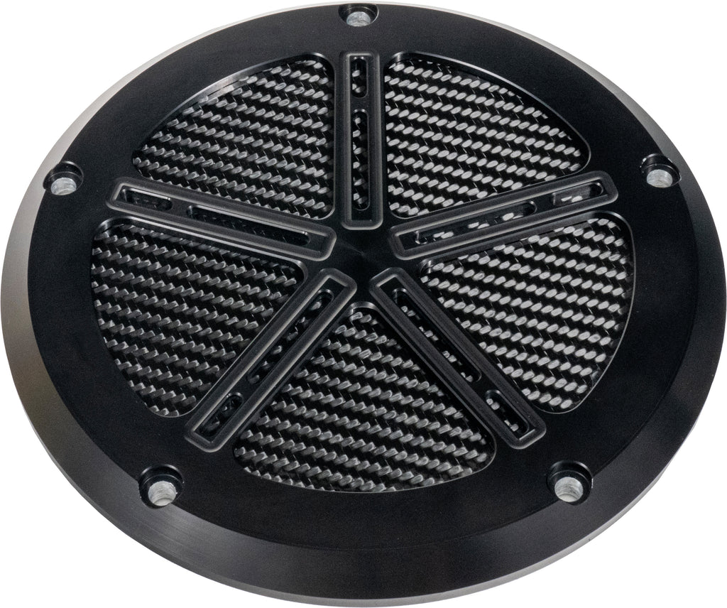 M8 Bagger Derby Cover Black - Team Dream Rides