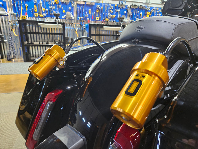 Ohlins HD 779S2 Harley-Davidson FL Touring STX 36 Twin Blackline 13-Inch Shocks with Heavy Duty Springs