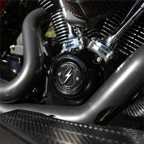 THRASHIN SUPPLY CO. Points Cover - Dished Black - M8 - Part TSC-3027-4