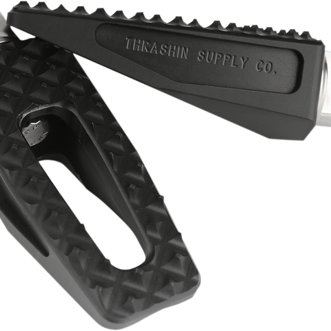 THRASHIN SUPPLY CO. P-54 Slim Foot Pegs, Black - 1.375