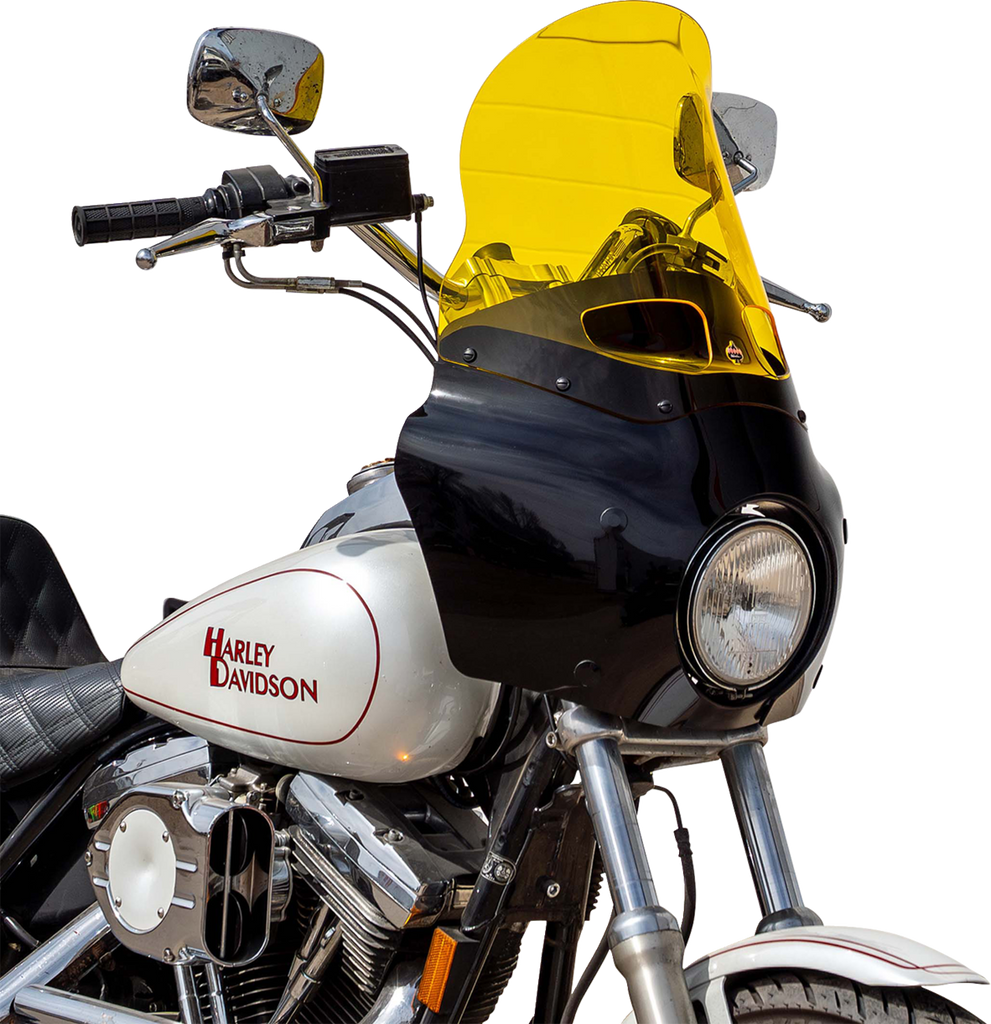 KLOCK WERKS Kolor Flare Windshield for Road Warrior Fairing, Yellow – KWW-06-0621