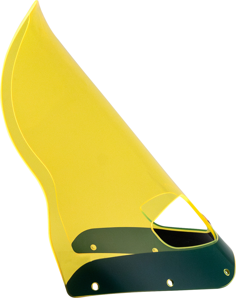 Klock Werks Ice Flare Windshield, Yellow Ice for Road Warrior Fairing, KWW-06-0616