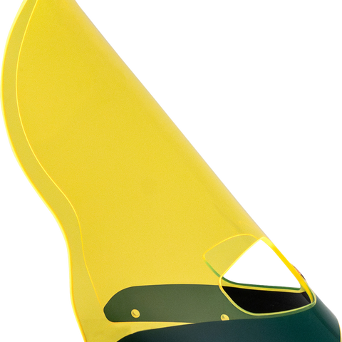 Klock Werks Ice Flare Windshield, Yellow Ice for Road Warrior Fairing, KWW-06-0616